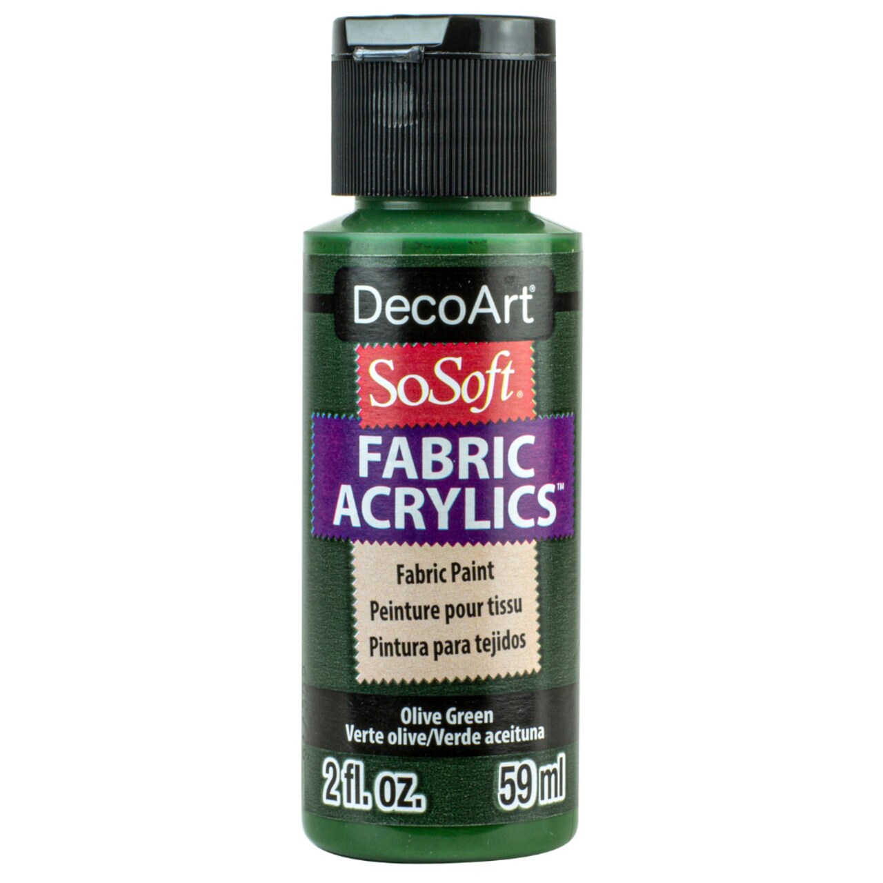 DecoArt SoSoft Fabric Paint 2oz – The Ultimate Soft, Flexible, Machine Washable Acrylic Paint for Clothing, Canvas Shoes, Tote Bags & DIY Crafts